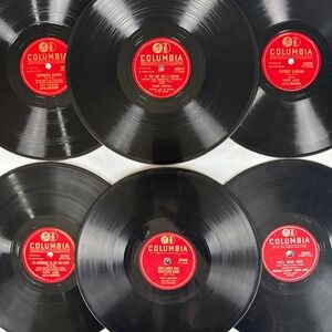 Vintage 78 RPM 10 Record Lot Sinatra Les Paul Bennett Big Band 1950s Columbia